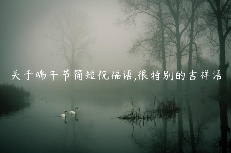 關于端午節簡短祝福語,很特別的吉祥語
