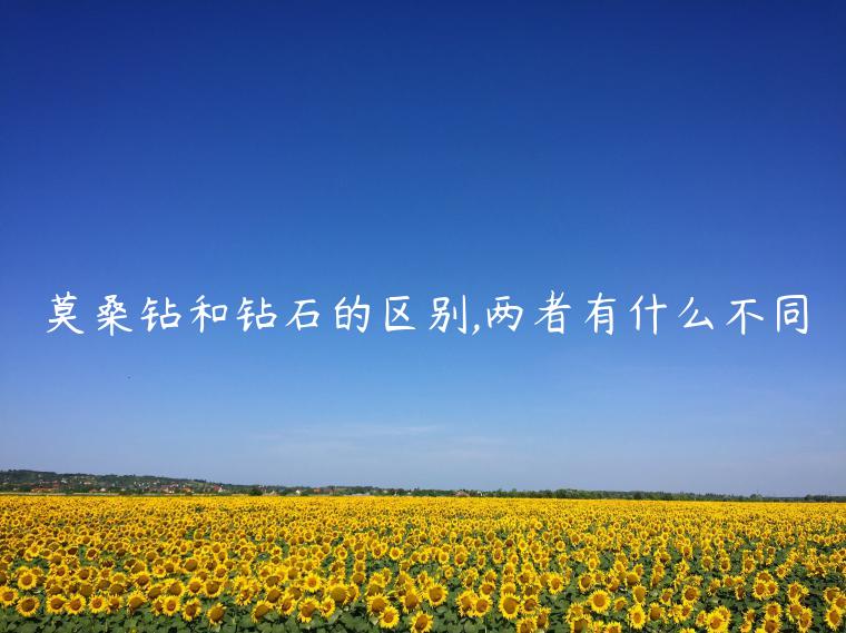 莫桑鉆和鉆石的區別,兩者有什么不同
