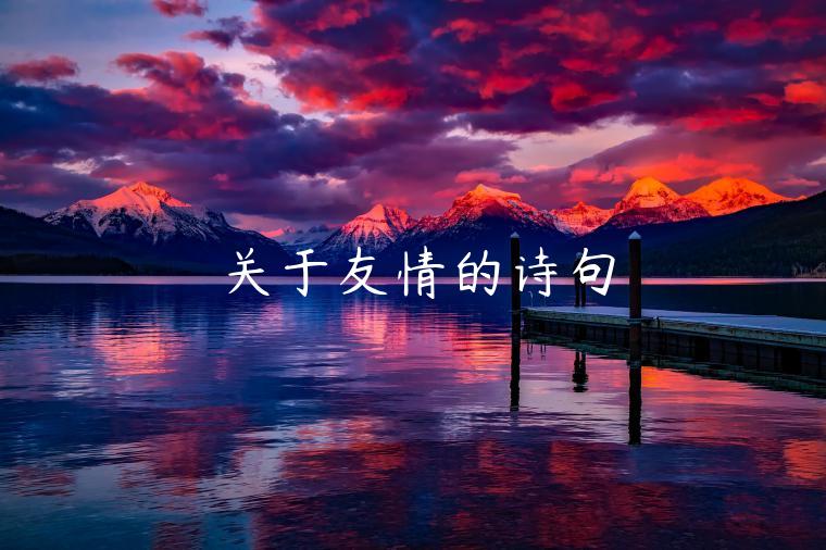 關于友情的詩句