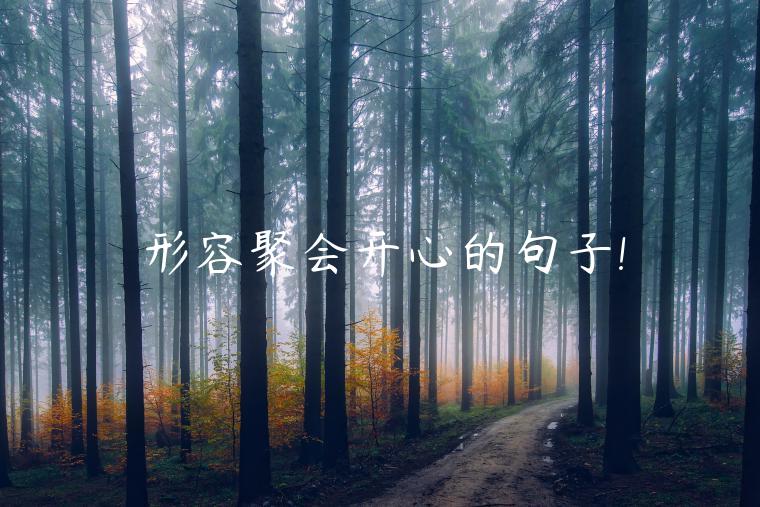 形容聚會開心的句子!