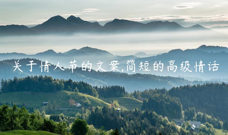 關(guān)于情人節(jié)的文案,簡(jiǎn)短的高級(jí)情話