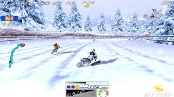 雪地自行車游戲1