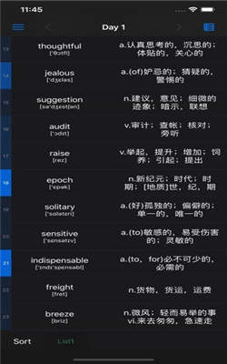 list背單詞1