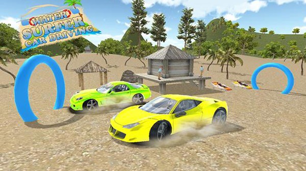 水中漂浮汽車1