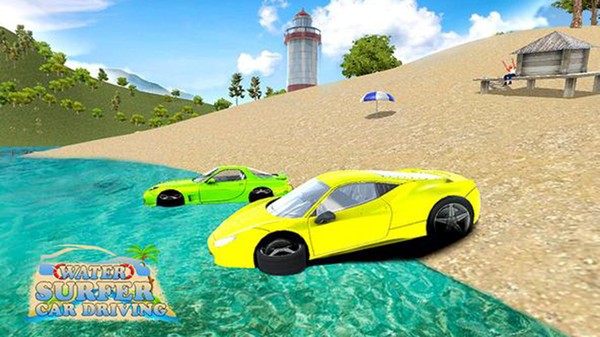 水中漂浮汽車0