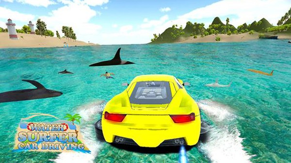 水中漂浮汽車2