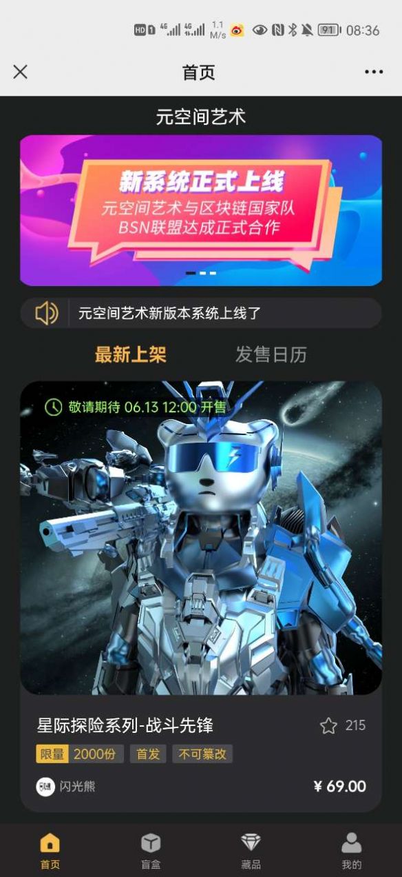 元空間藝術(shù)數(shù)字藏品app官方版 1.01