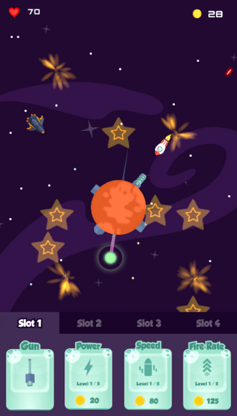星球戰斗旋轉太空0