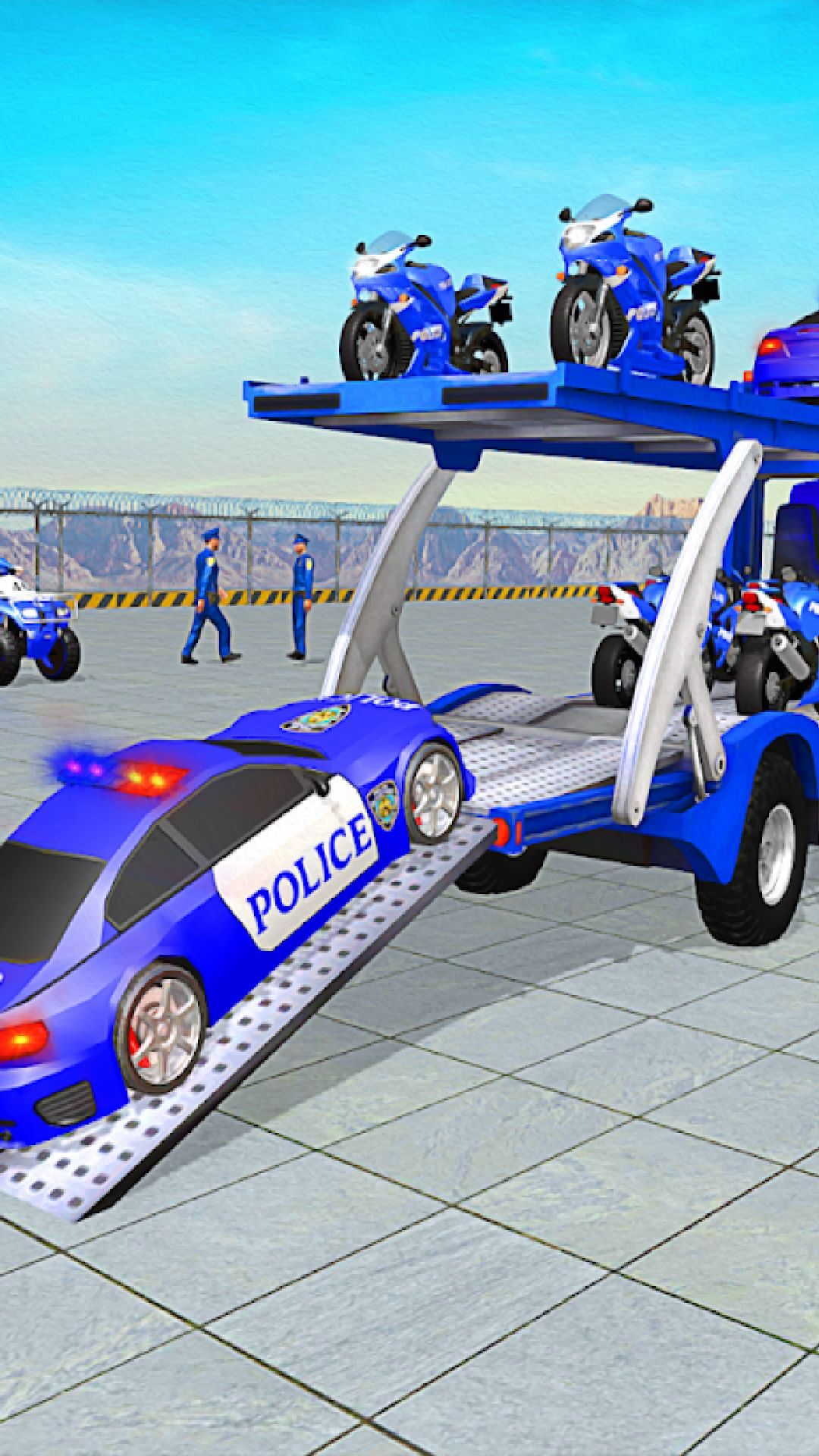 警察運輸卡車3D0