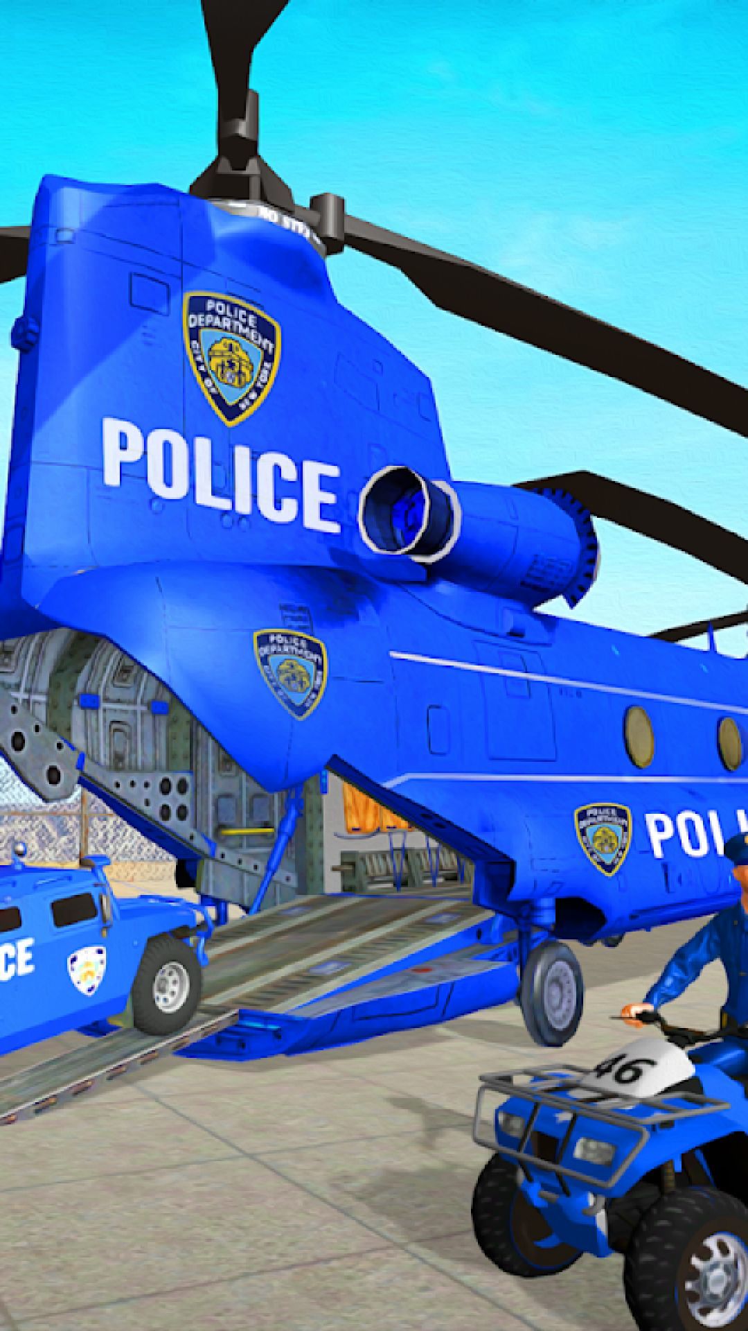 警察運輸卡車3D3