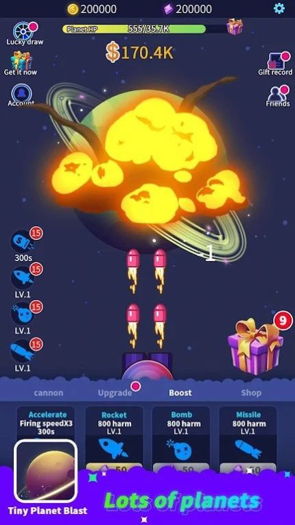 導(dǎo)彈摧毀星球(Tiny Planet Blast)2