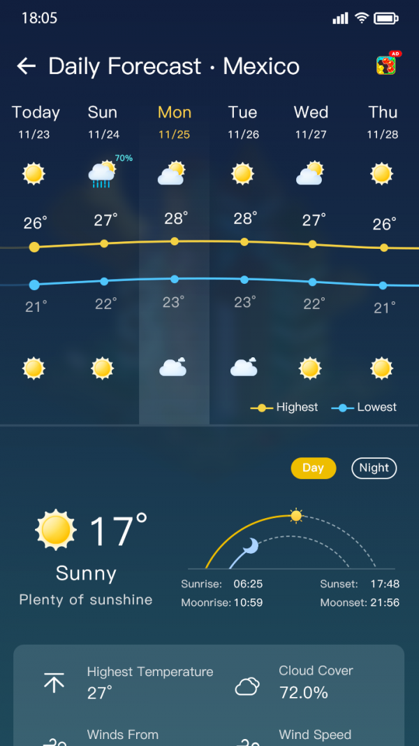 堅果天氣預(yù)報0