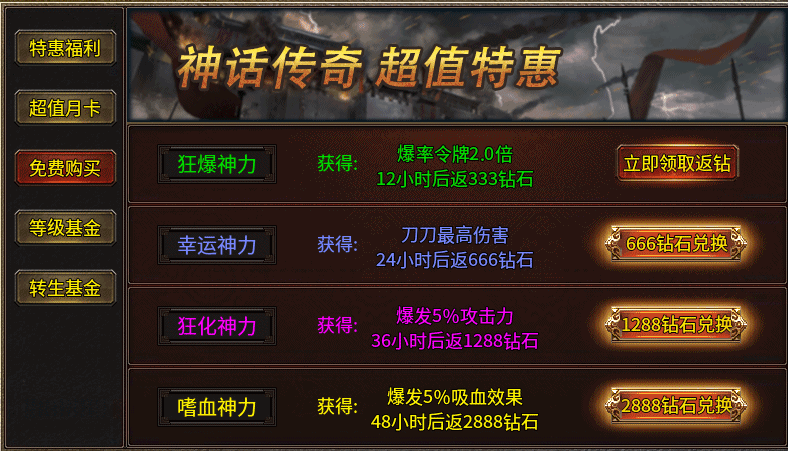 刺沙神話單職業復古版3