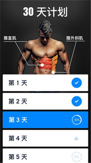 30天練腹肌1
