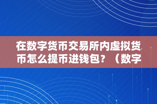在數字貨幣交易所內虛擬貨幣怎么提幣進錢包-虛擬貨幣提幣流程