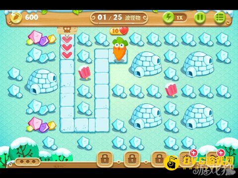 保衛蘿卜2 12關水晶金蘿卜圖文攻略1