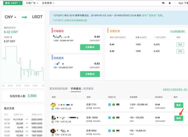 OTCBTC交易所如何使用場外交易購買USDT?