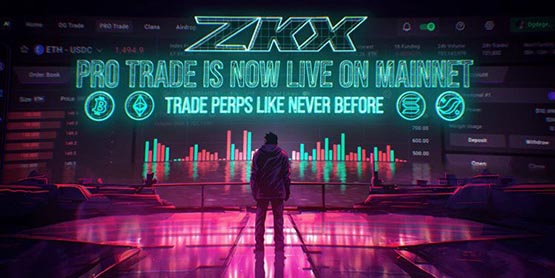Starknet鏈ZKX推出OG Trade、Pro Trade！同時(shí)賺代幣ZKX、STRK