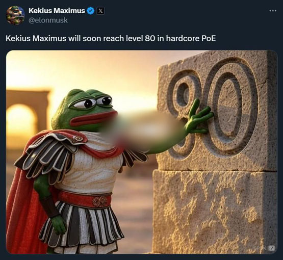 馬斯克推特更名為Kekius Maximus、換頭像引爆PEPE等Meme！不愛狗狗幣了?