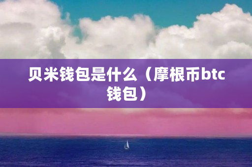 貝米錢包是什么（摩根幣btc錢包）