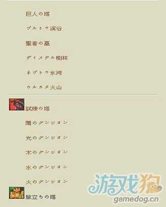 智龍迷城普通地下城一覽表