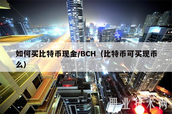 怎么買比特幣現金/BCH（比特幣可買現幣么）
