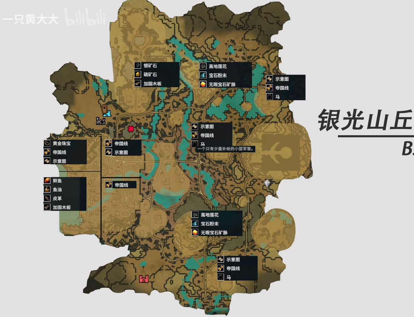 夜族崛起全資源地圖分布位置 吸血鬼崛起全資源分布圖一覽