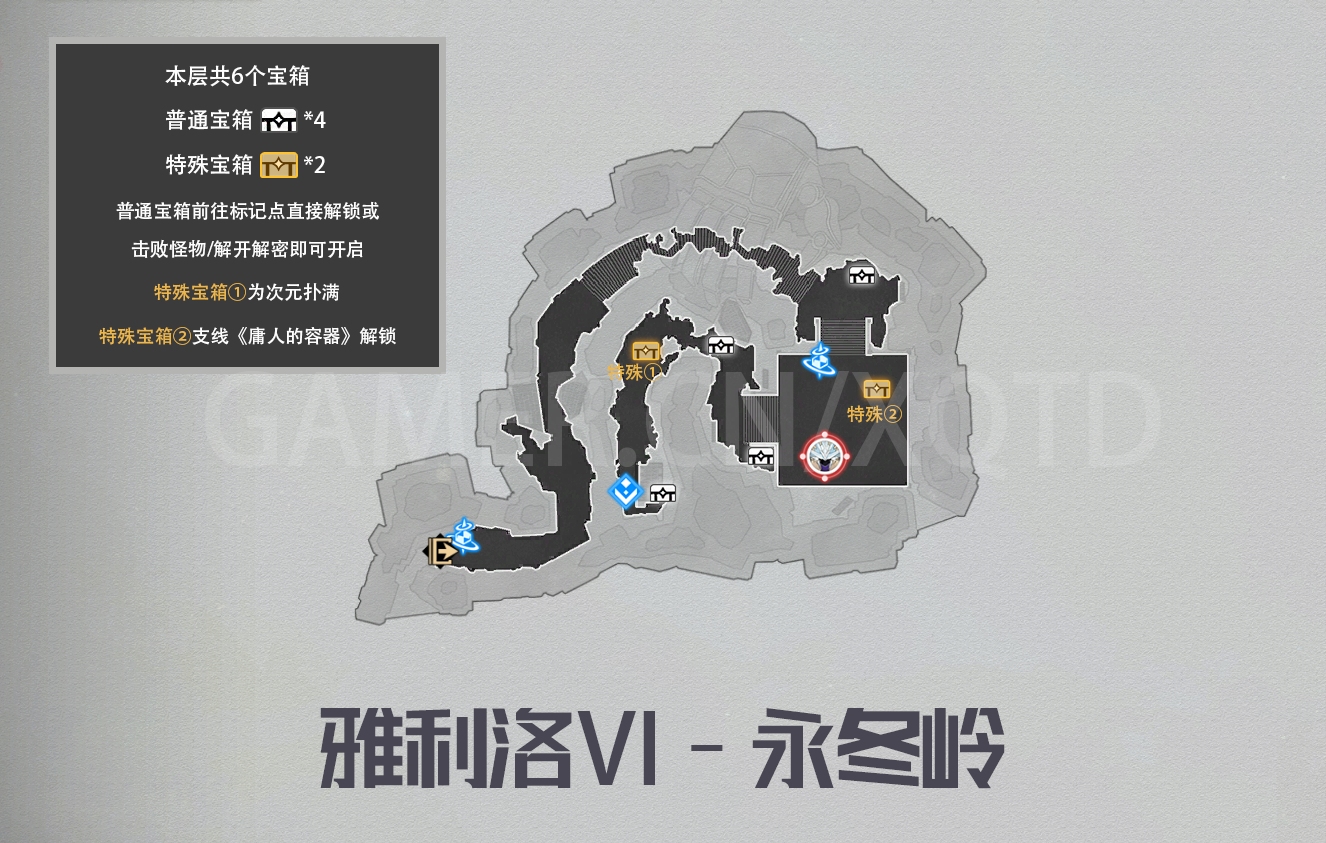 崩壞星穹鐵道雅利洛-Ⅵ-永冬嶺寶箱在哪里 雅利洛-Ⅵ永冬嶺寶箱收集分享