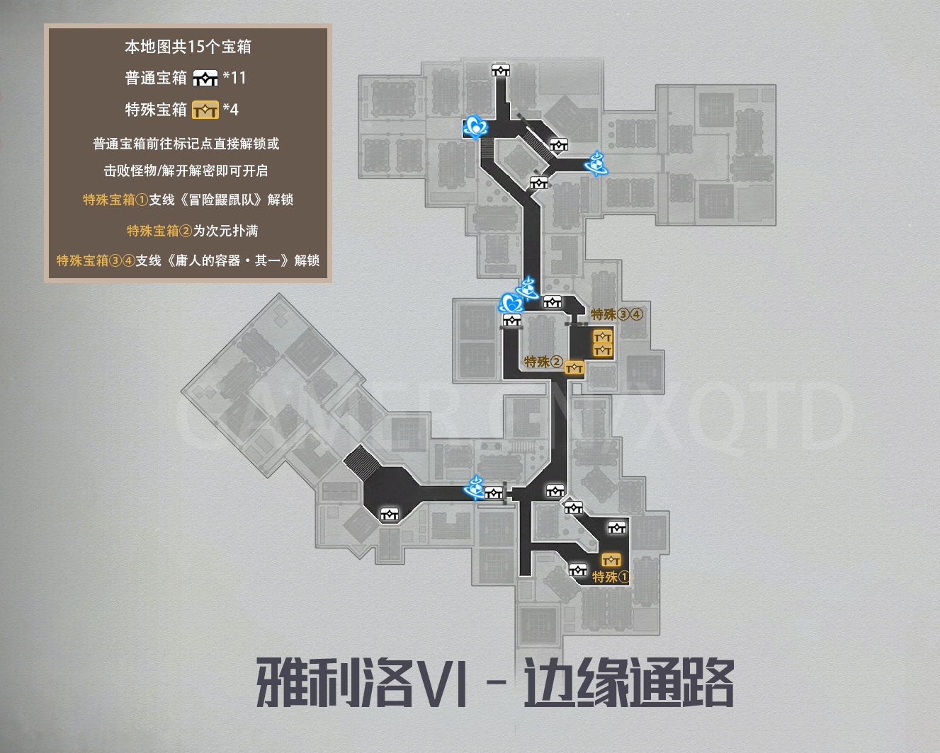 崩壞星穹鐵道雅利洛-Ⅵ-邊緣通路寶箱在哪里 雅利洛-Ⅵ邊緣通路寶箱收集分享
