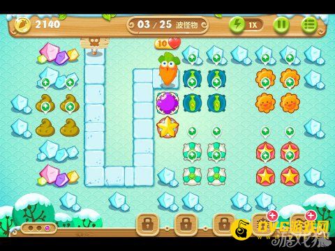 保衛蘿卜2 12關水晶金蘿卜圖文攻略3