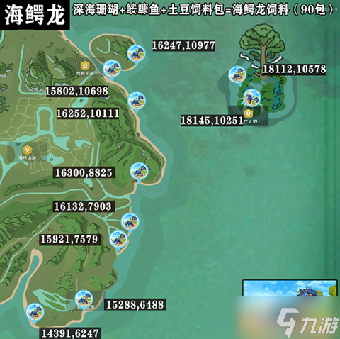 創造與魔法海鱷龍資質表 刷新時間和刷新地點