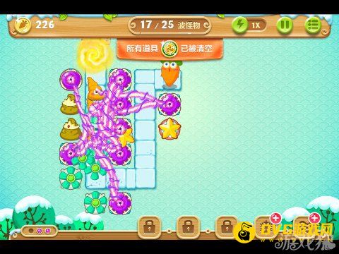 保衛蘿卜2 12關水晶金蘿卜圖文攻略6