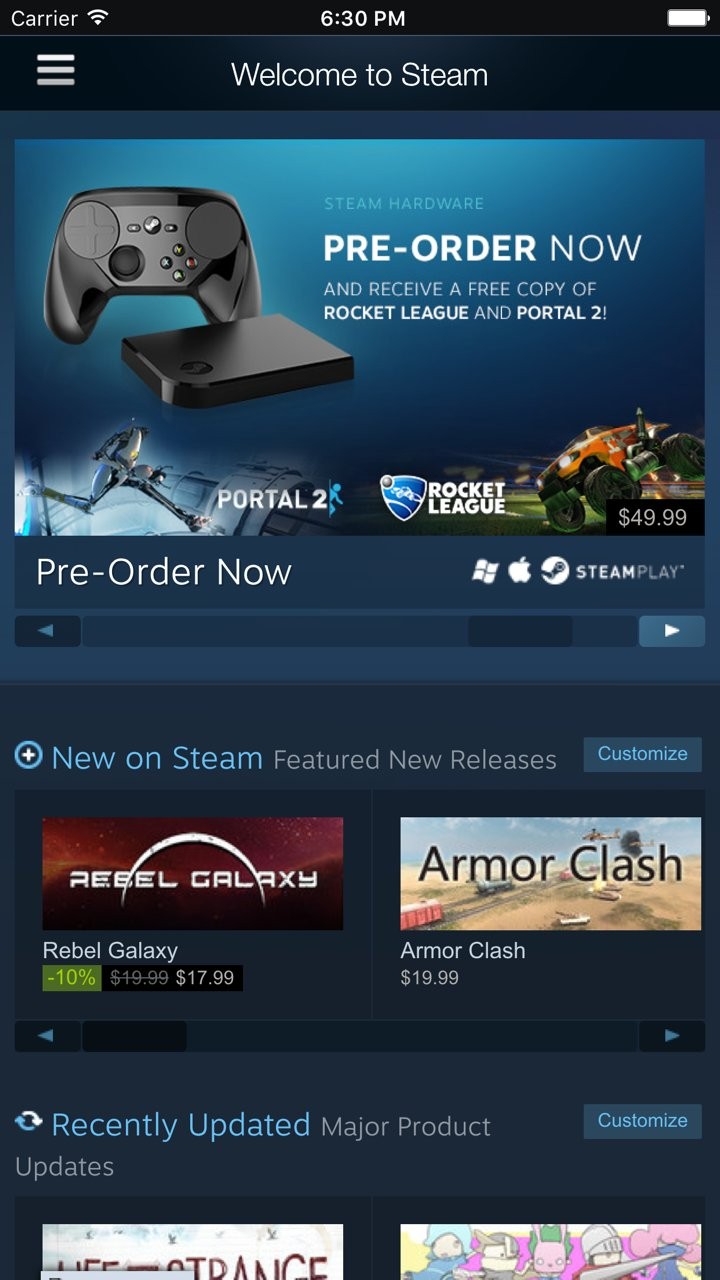 steam 安卓手機客戶端新版本2