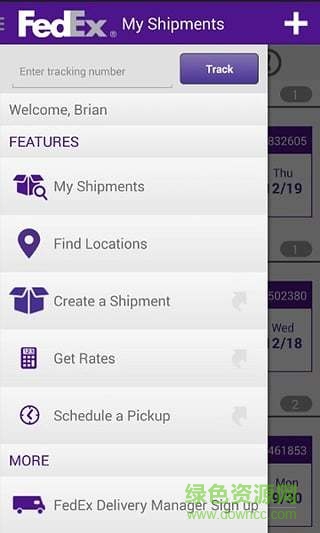 聯邦快遞手機客戶端(FedEx)0