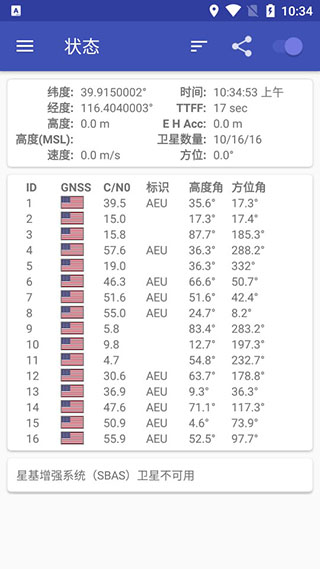 GPSTest(GPS測試軟件) 漢化破解版V3.9.161